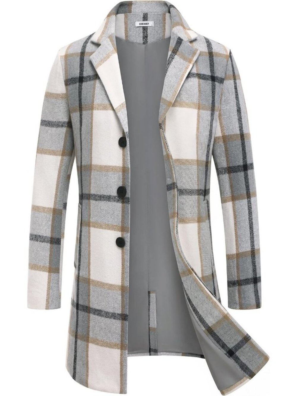 Stylish Men's Wool Blend Winter Trench Coat | Classic Peacoat for Cold Weather